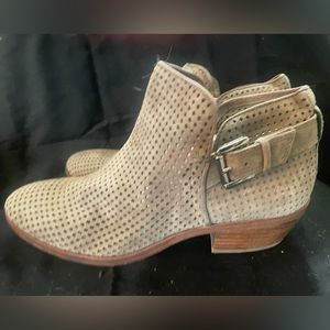sam edelman suede perforated bootie
